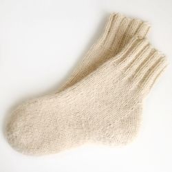Custom Handcrafted Therapeutic Woolen Socks for Men: Natural Sheep's Wool Yarn, Cozy Warmth Tailored Just for You!