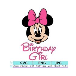 minnie mouse birthday girl t-shirt svg jpg png| disneyland world svg | birthday t-shirt svg | minnie svg | girl shirt sv