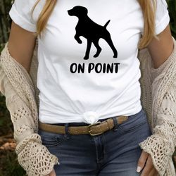 german shorthaired pointer on point svg car decal t-shirt png dtf digital file