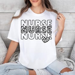 nurse svg nurse png, nurse shirt svg nurse shirt png leopard print nurse car decal nurse cup decal svg png jpeg dfx eps