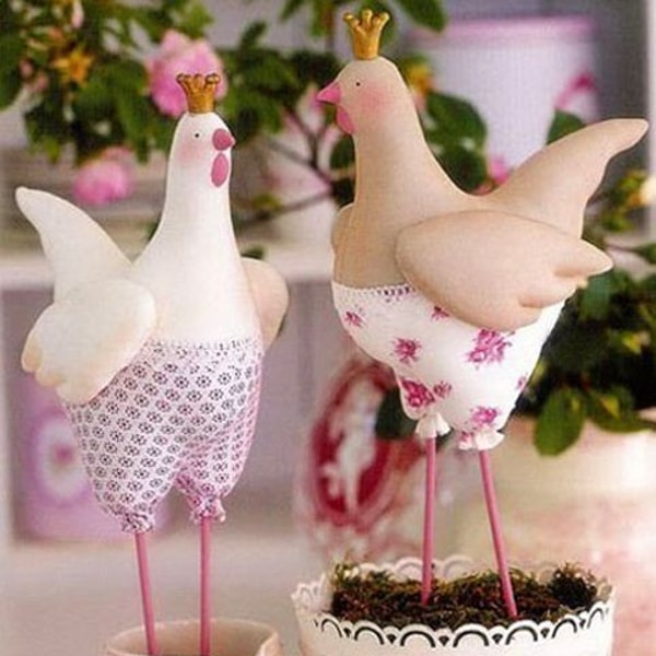 Diy easy Easter Hen, stuffed Chicken, sewing pattern cute so | Inspire ...