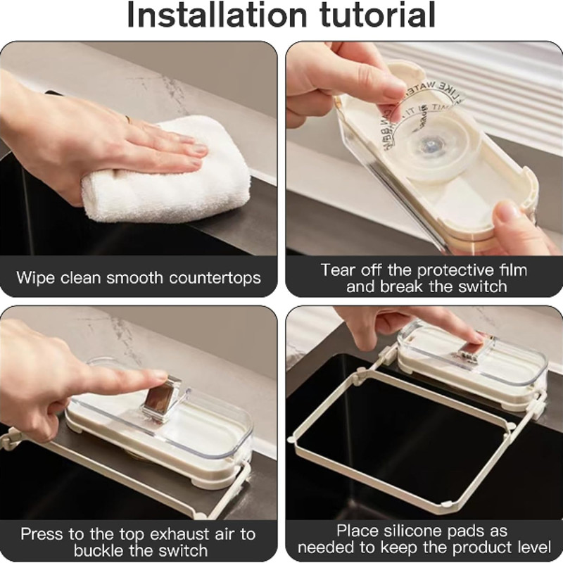 Suction Cup Kitchen Sink Filter Rack7