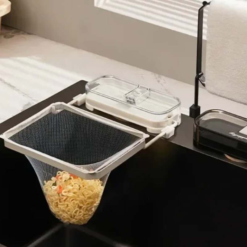 Suction Cup Kitchen Sink Filter Rack1