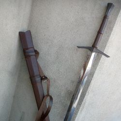 Hand Forged Long Sword, Battle Ready Sword, Master sword, Viking sword, Cosplay sword, medieval sword, Sword art With Sc