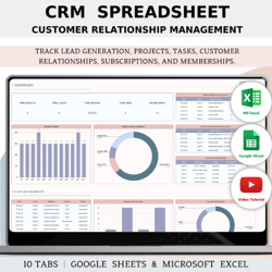 CRM Spreadsheet Template For Small Business In Excel And Google Sheets