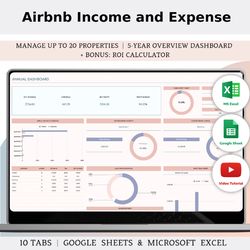 Airbnb Rental Property Management Spreadsheet With Excel And Google Sheets