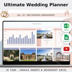 Wedding Planning Spreadsheet Template In Excel & Google Sheets