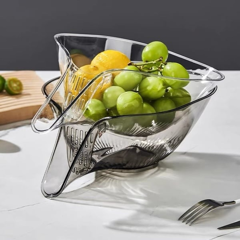 High Temperature Resistant Kitchen Essentials Drainage Basket grey