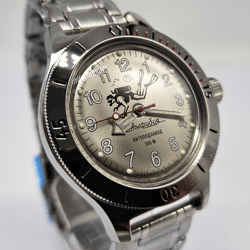 Vostok Amphibia Scuba Dude Gray Diver 120658 Brand New men's mechanical automatic watch