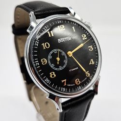 Vostok Prestige 2403 Gold & Black 581826 Brand New Vintage style mechanical watch - Classic Elegance
