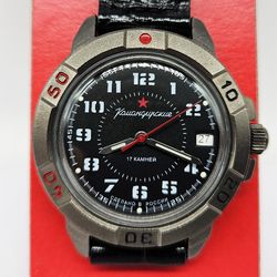 Vostok Komandirskie 2414 436186 New Titanium Plated men's mechanical watch