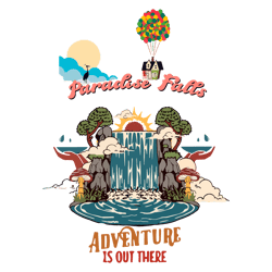 -paradise falls pixar up adventure is out there png