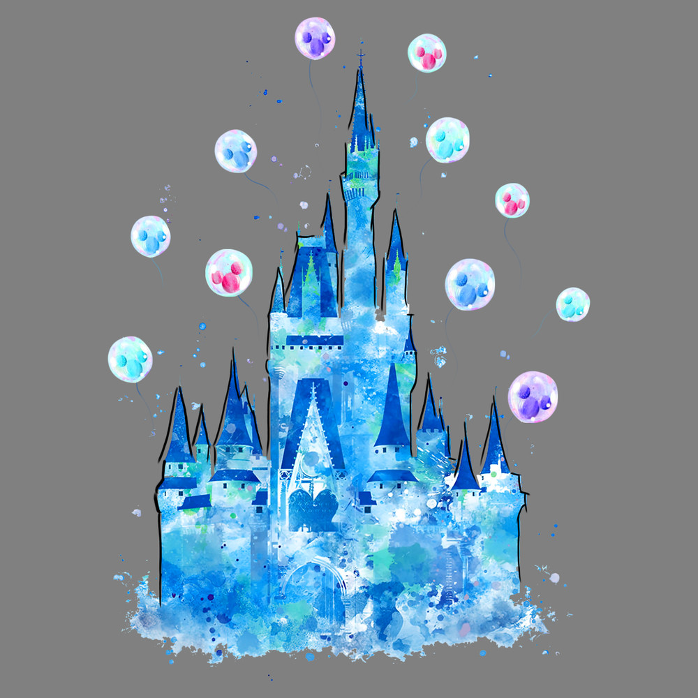 Cinderella's-Castle-Art-PNG,-Blue-Castele-png,-Baby-Nursery-Disney-P1304241055.png