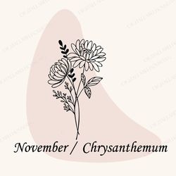 birth month flower bouquet svg, flower svg, floral svg, birth month flower,birth flower,flower bouquet,flower, svg,