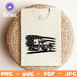 US Semi Truck Svg, Truck Svg, Semi Truck Svg, US Truck Driver Svg, Truck Svg, USA Truck Driver Svg, Semi Truck With Flag
