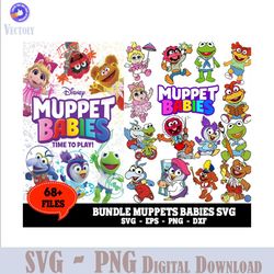 68 Files Muppet Babies Bundle SVG