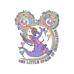 one little spark of inspiration figment dragon png
