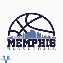 Memphis Basketball Svg, City Skyline Silhouette Svg, Bundle From 2 layered Svg, Dxf Files for Cricut and Silhouette.
