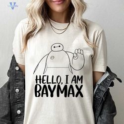 Hello I'm Baymax SVG Big Hero png clipart , Disneyland ears svg clipart SVG, cut file layered by color, Cut file, Silho
