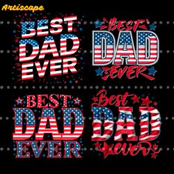 best dad ever usa flag svg png bunlde digital download files