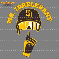 san diego padres mr irrelevant baseball svg digital download