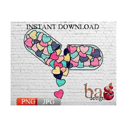 love pill, valentines, hearts, nurse, doctor, pharmacist, png, jpg, shirts, sublimation