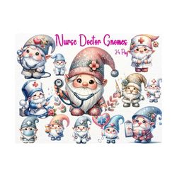 24 png nurse doctor gnomes clipart, valentine day, medical gnomes, doctor gnomes, medical, nurse life clipart, nurse, di