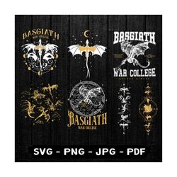 fourth wing bundle svg, basgiath war college svg, dragon rider png, rebecca yarros dragon rider digital download, bookis