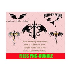 fourth wing basgiath war college bundle png, xaden riorson, dragon rider, bookish png, rebecca yarros, download