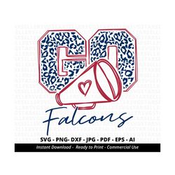 go falcons leopard svg,falcons cheer svg,falcons mascot svg,cheer little mom,team mascot,school team svg,school spirit,cricut,silhouette