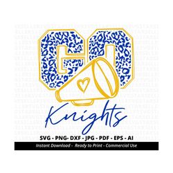 go knights leopard svg,knights cheer svg,knights mascot svg,cheer little mom,team mascot,school team svg,school spirit svg,cricut,silhouette