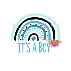 it's a boy rainbow  | ready to press | sublimation heat press design | transfer | baby shower | birth announcement | gender reveal