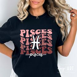 pisces svg png, stacked pisces svg, horoscope shirt, zodiac svg, pisces symbol svg, birthday girl svg, pisces birthday s