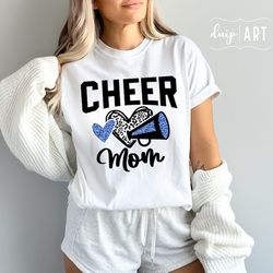 cheer mom svg png, cheer mom shirt, mo heer mom, leopard cheer, glitter megaphone, cheerleader mom
