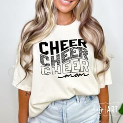 leopard cheer mom svg png, cheer mom, fan mom shirt svg, leopard svg, leopard mom shirt, mom shirt, design for tumbler,