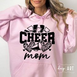 cheer mom svg png, cheerleader mom svg, leopard cheer svg, cheer mom shirt, cheetah cheer mom, cheer mama svg, mama spor