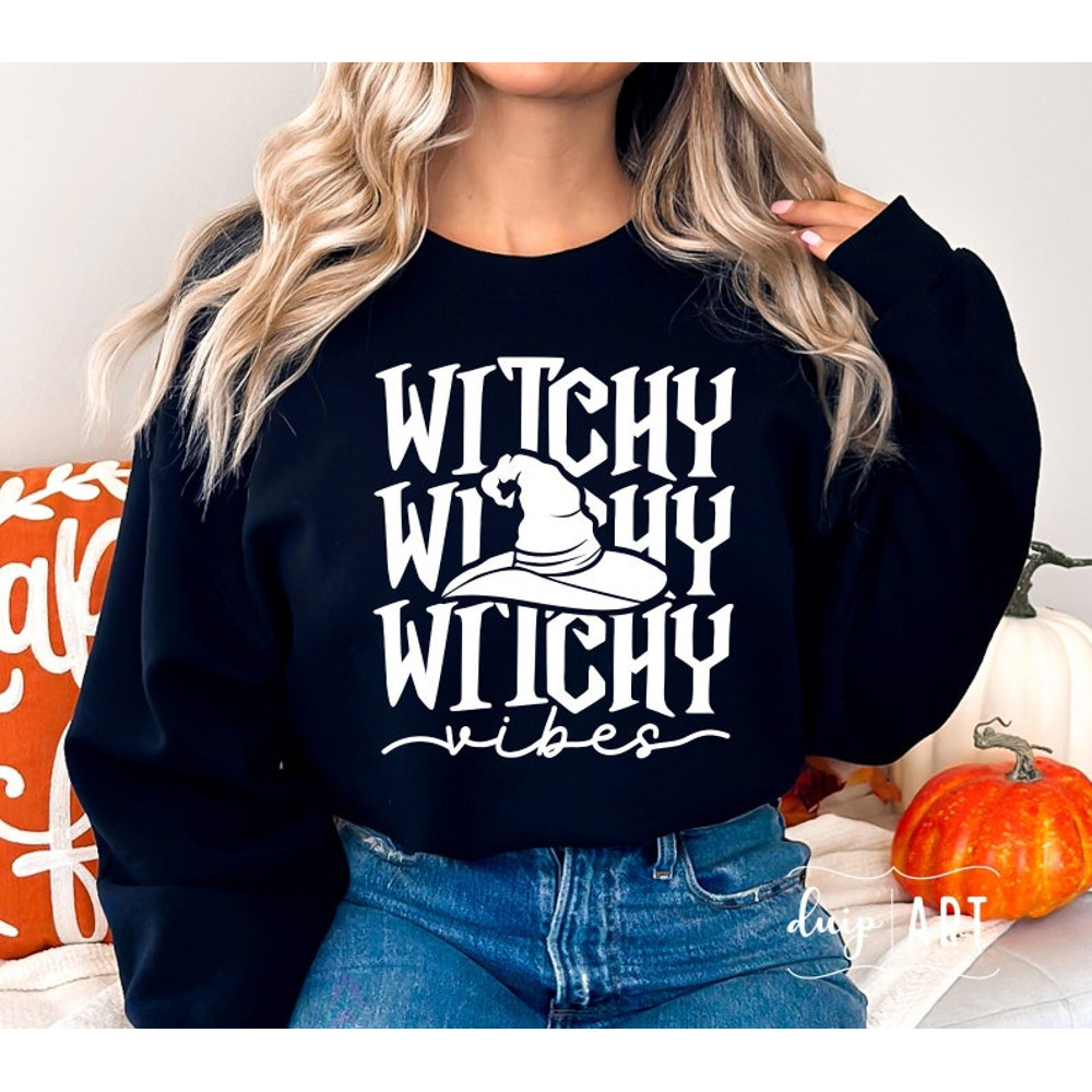 Witchy Vibes SVG PNG, Witchy svg, Halloween Shirt, Halloween Vibes svg, Halloween svg, Funny Halloween svg, Spooky svg, Basic Witch svg.jpg