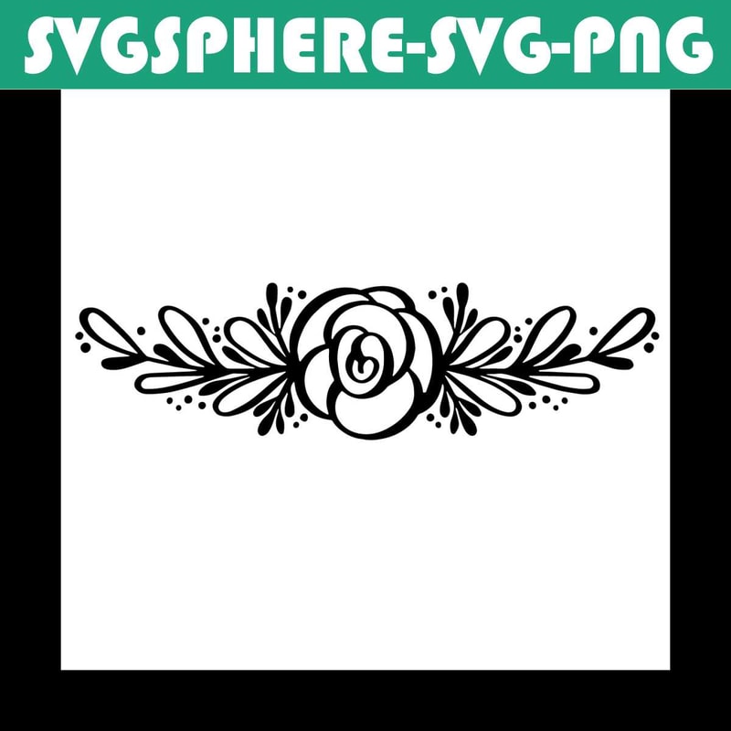 Simple Boder Svg Simple Flower Border Svg, Trending Svg, Flower Svg, Flower P | Inspire ...