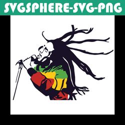 bob marley singing svg, trending svg, bob marley svg, bob marley clipart, bob marley vector, singer svg, singing svg, bo