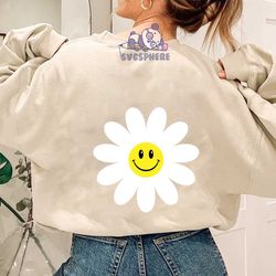 daisy svg, happy face svg, smile face svg, smiling daisy svg, cute daisy svg. cut file cricut, silhouette,