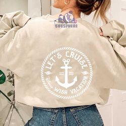 let's cruise 2023 svg, cruise vacation svg, family trip svg, mouse anchor svg, magical kingdom svg, vacay mode svg, fami