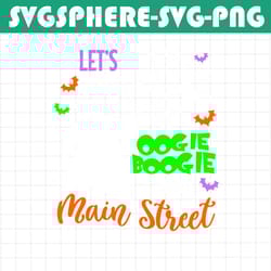 main street svg, oogie boogie bash svg, spooky castle svg