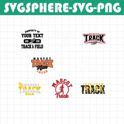 track svg bundle - track and field template bundle - track cut file - svg - eps - dxf -