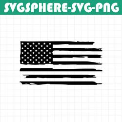 tattered american flag - digital download, instant download, svg, dx