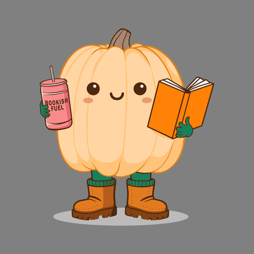 Pumpkin-Bookish-Ghost-Cute-Trendy-Bookworm-Halloween-Character-SVG-0407242013.png