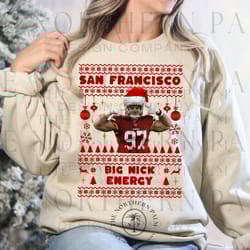 big nick energy christmas brock purdy george kittle christian mccaffrey 49ers svg, san francisco football svg, 49ers foo