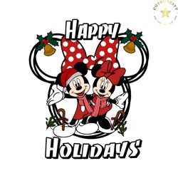 Minnie and Mickey Happy Holidays PNG