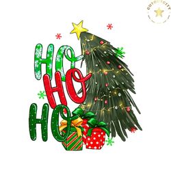 Ho Ho Ho Christmas Tree PNG