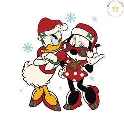 Minnie And Daisy Christmas SVG