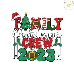 Retro Family Christmas Crew 2023 SVG